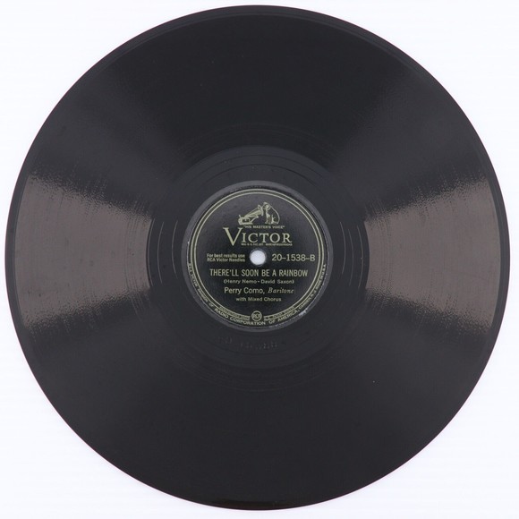 Perry Como, Goodbye, Sue / There'll Soon Be A Rainbow 1943 78 rpm Record 20-1538 - Picture 4 of 15